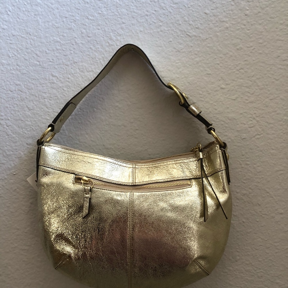 Coach Soho Metallic gold Large Hobo - Picture 3 of 14